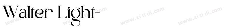 Walter Light字体转换 Walter Light字体转换